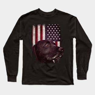 Patriotic Labrador Long Sleeve T-Shirt